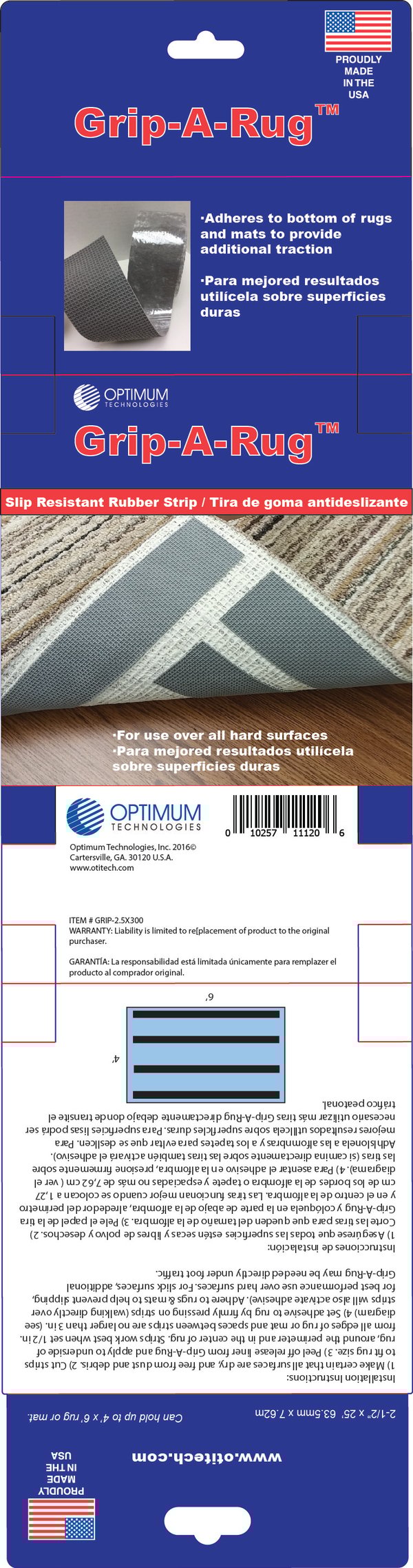 GripARug Slip Resistant Tape Optimum Technologies
