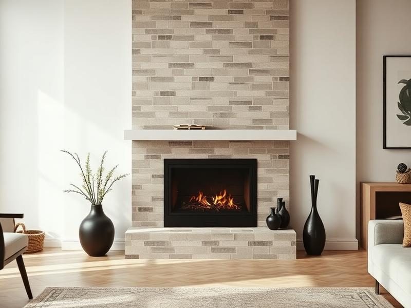 Fireplace surround tile installation with TileHolder