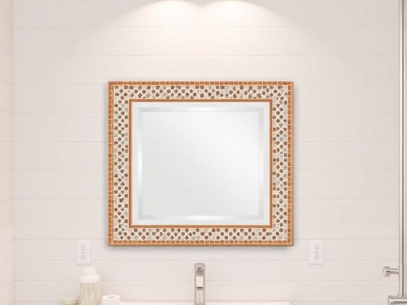 Mirror border tile installation with TileHolder